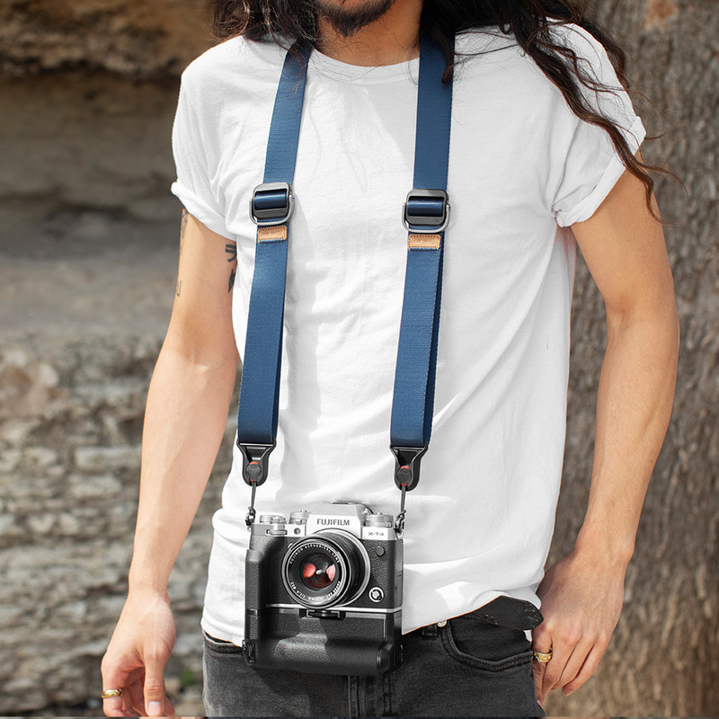 픽디자인 슬라이드라이트 카메라스트랩 네이비