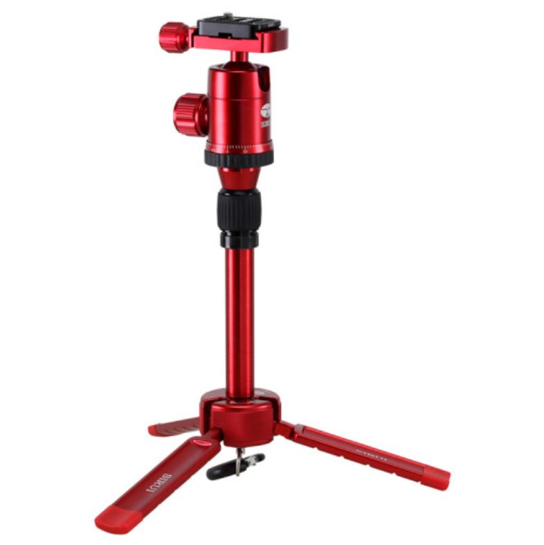 시루이 3T-35K 테이블탑 트라이포드 KIT 레드