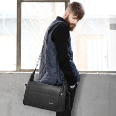 매틴 숄더백 클레버 130FC (차콜/브라운)