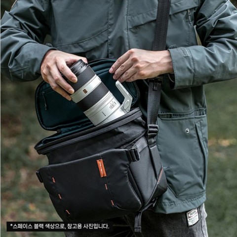 피지테크 원모 슬링백 11L 카모 카메라 드론 짐벌 수납