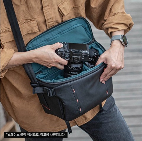 피지테크 원모 슬링백 11L 카모 카메라 드론 짐벌 수납